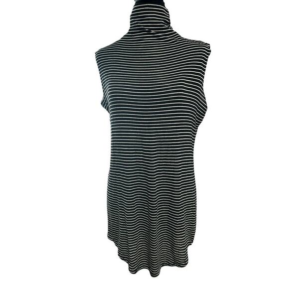 Joah Brown Tops - Joah Brown Black, White Stripes Lenox Dress Size Small